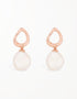 Sterling Silver Teardrop Freshwater Pearl Drop Earrings